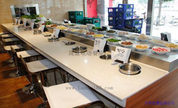 怎样开家回转火锅店、火锅专用桌多少钱  旋转火锅设备  回转火锅设备