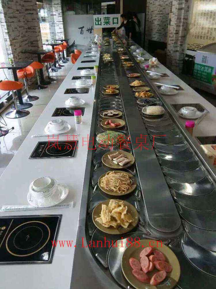 火锅加盟怎样、下沉式火锅桌  旋转火锅设备  回转火锅设备