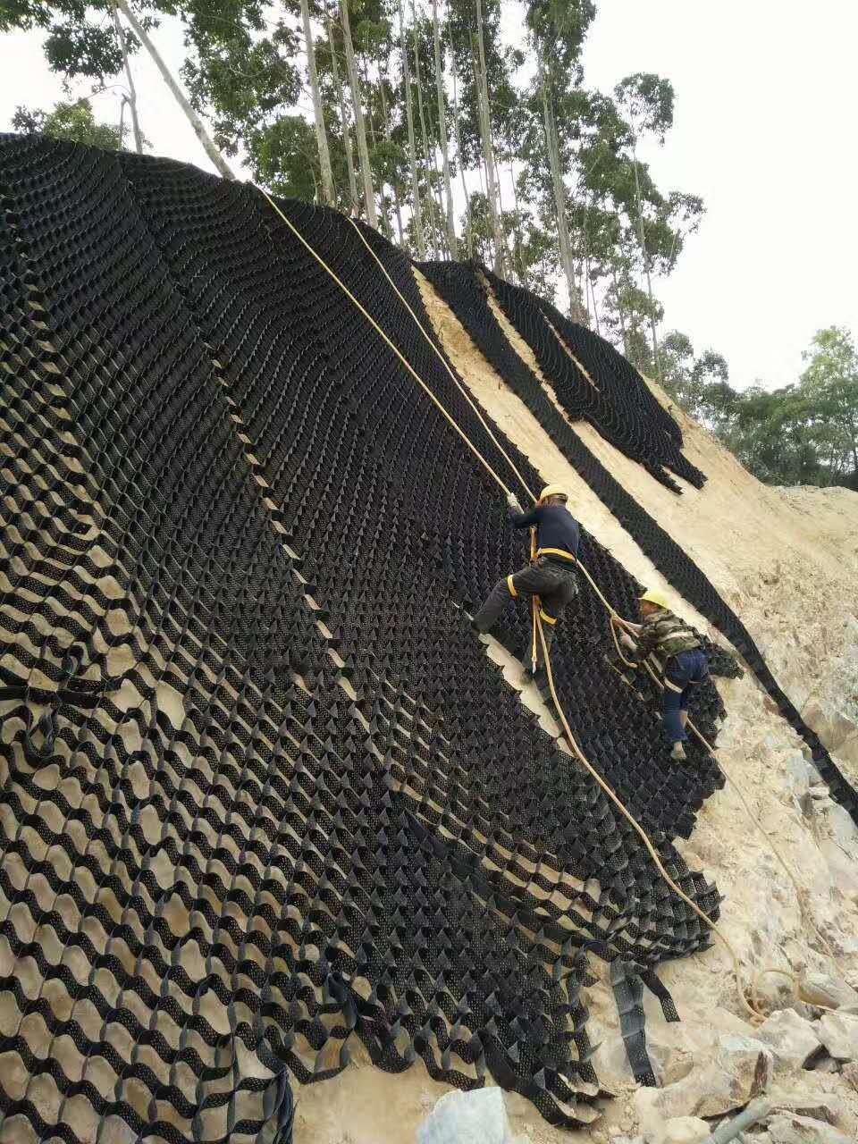 边坡绿化防护资材三维植被网昭通市厂库当天发货  边坡防护植草  稳固边坡挂网  生态修复植被护坡