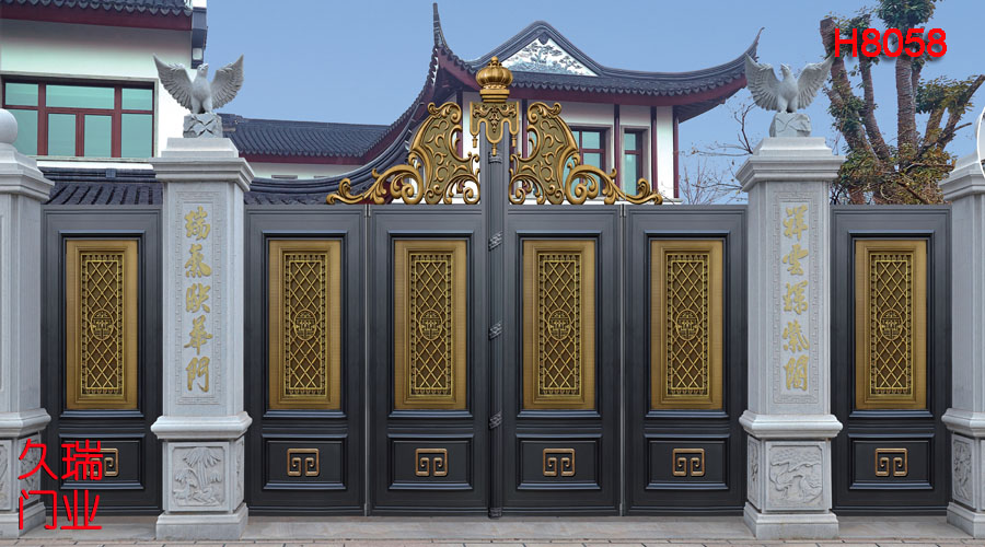 湖南遥控对开折叠门代理+别墅铝艺庭院悬浮折叠门 悬浮摆折门 悬空折叠门