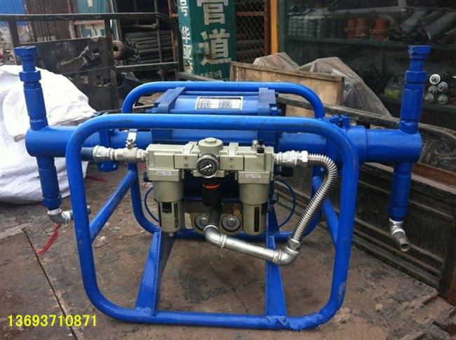 白银忻州气动注浆泵视频  矿用气动注浆泵  2ZBQ矿用气动