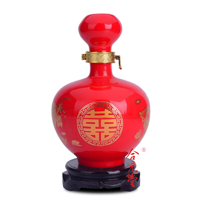 定制婚酒瓶 一斤装婚庆陶瓷酒瓶礼品&nbsp;&nbsp;定做陶瓷酒瓶&nbsp;&nbsp;一斤装陶瓷酒瓶