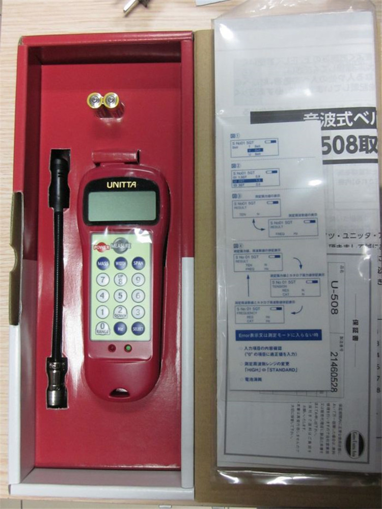 日本U-508张力计皮带管理的好帮手UNITTA现货价优  日本UNITTA  皮带张力计