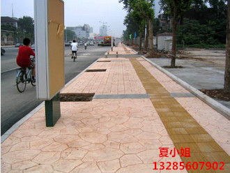永康公园压花地坪  硬化压花地坪模具