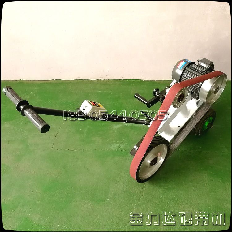 电动砂带机厂家 手推式多功能抛光砂带机  砂带抛光机  手推式砂带机