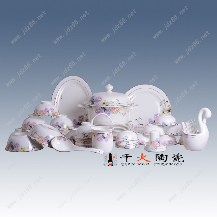 景德镇陶瓷餐具定制来样图片 LOGO定制定做 陶瓷餐具价格 陶瓷餐具厂家