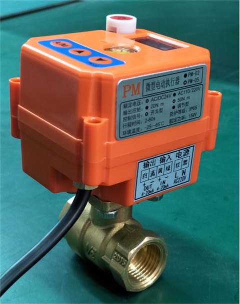 内螺纹铜球阀PM-02微型电动执行器厂家  内螺纹黄铜球阀  电动球阀铜阀门