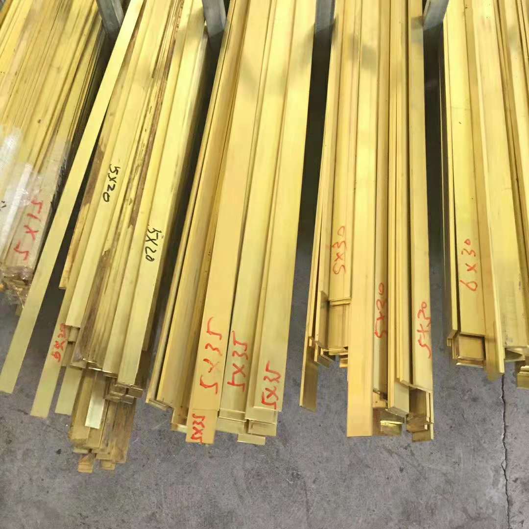 H59黄铜方棒扁条六角棒 超厚黄铜排可零切 东莞H59黄铜方棒