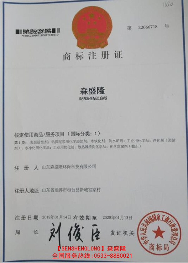 无磷反渗透阻垢剂厂家森盛隆创建于2003年