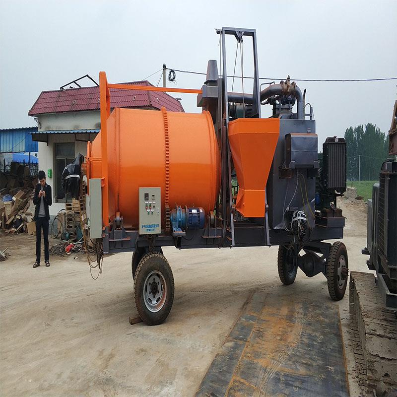 小型湿料加热搅拌机 沥青二次加工设备 滚筒公路修补拌合  多功能