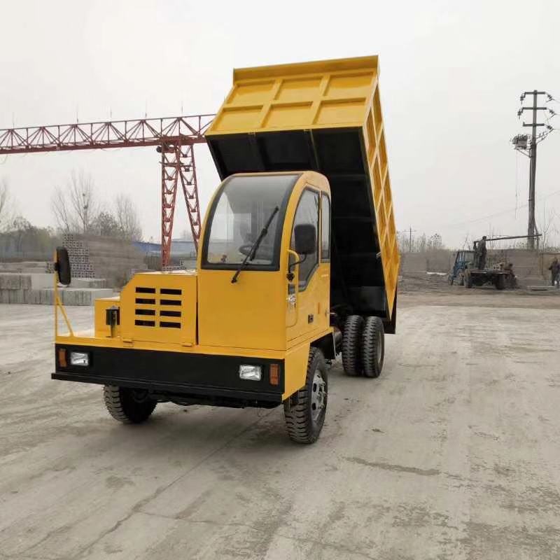农村小型四轮运输车 工地渣土自卸车 升级款矿用翻斗车  建筑工地