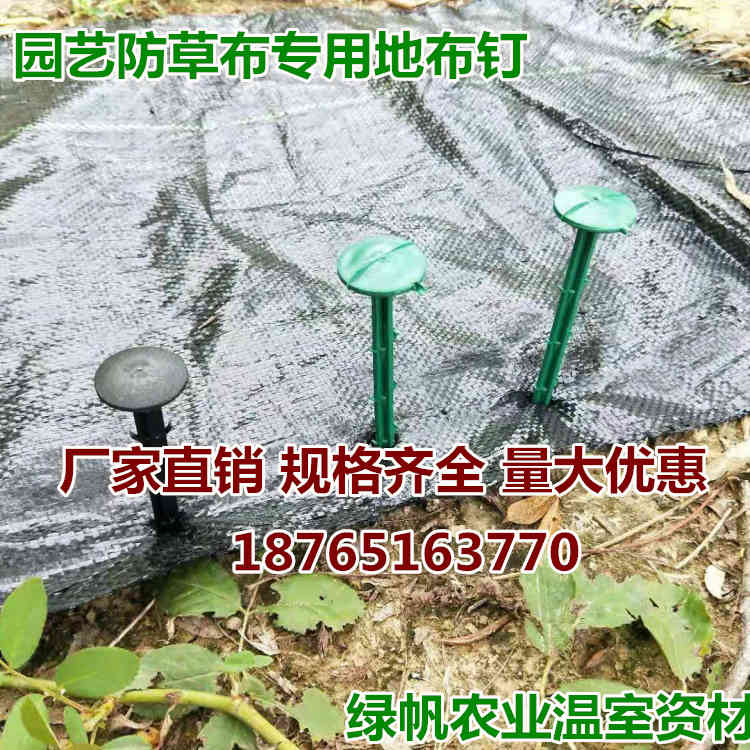 园林地钉 塑料地钉 塑料地钉防草布地  防草地布地钉  除草布遮阳网地钉