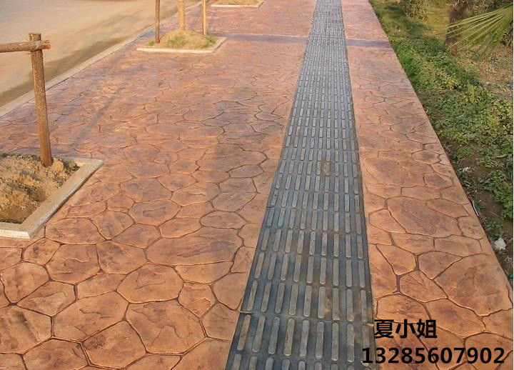 东阳公园压花地坪  硬化压花地坪模具