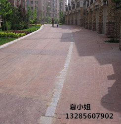临海公园压花地坪  硬化压花地坪模具