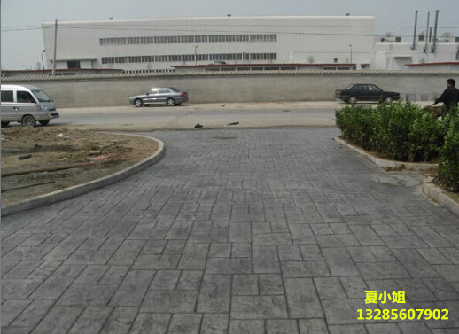 临海公园压花地坪  硬化压花地坪模具