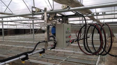 尚义县全自动喷灌机花卉种植苗床-华耀农业