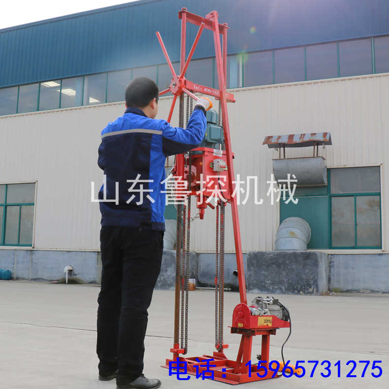 热销卷扬机款岩芯取样钻机QZ-2DS轻便型 岩石取样钻机  轻便岩芯钻机  便携式岩芯钻机  轻便勘探钻机