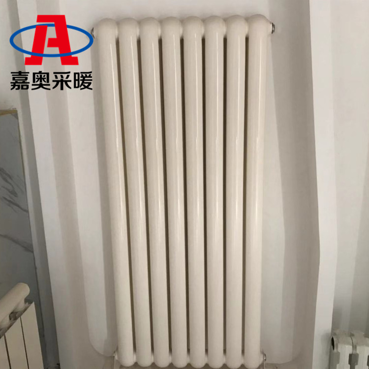 GZ208钢制二柱暖气片 钢制圆二柱型散热器加工订做&nbsp;&nbsp;钢制柱型暖气片