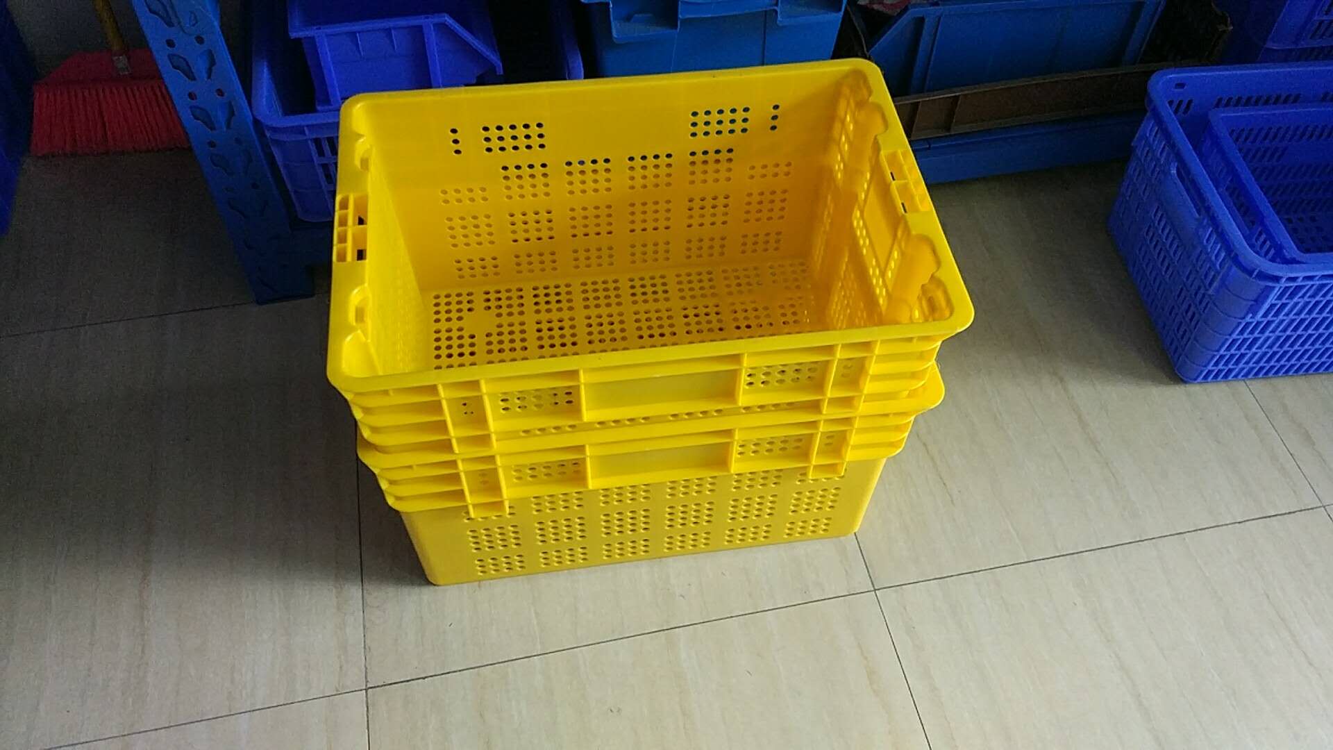 吉安乔丰塑料蔬菜筐水果筐套叠箩厂家  吉安塑料蔬菜筐  吉安塑料水果筐  吉安塑料套叠箩