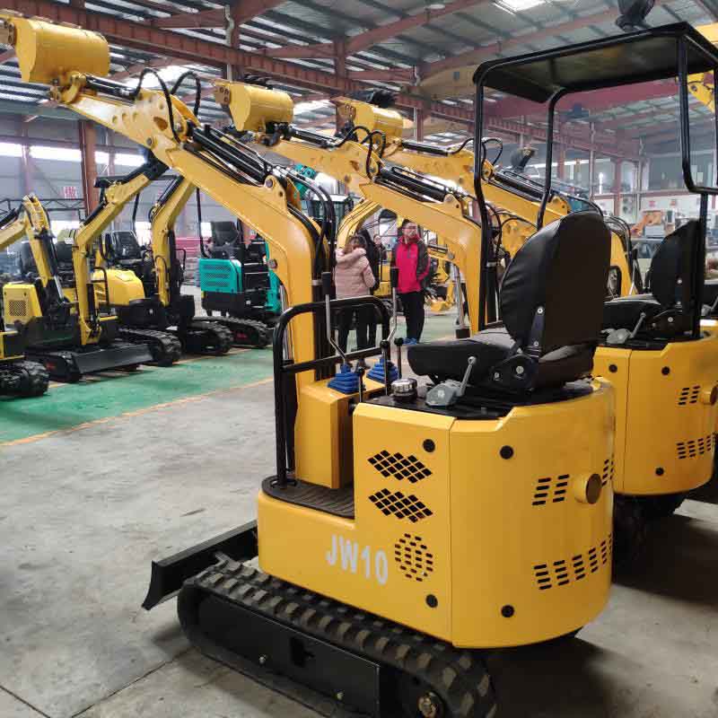 10型农用小挖机 橡胶履带液压挖掘机 一机多用可安装破碎