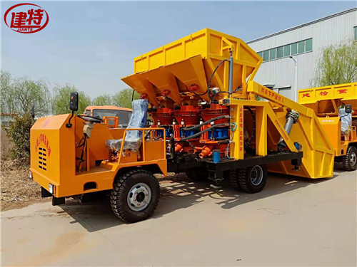 建特重工-工程型喷浆机组(一拖三双斗)  喷浆车  一拖三喷浆车