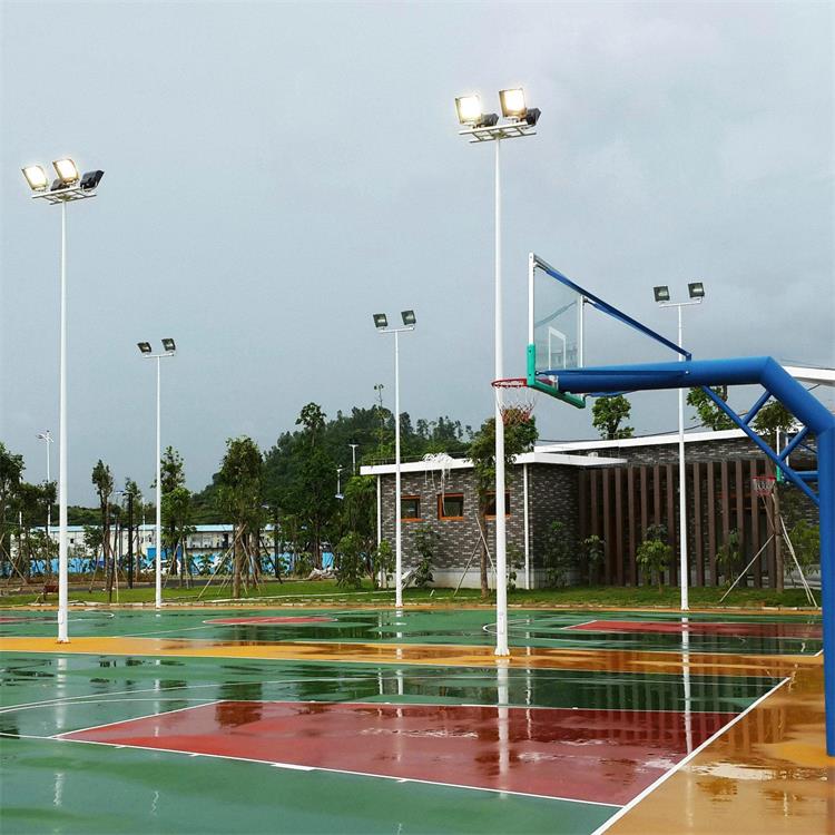 球场灯杆厂家直销 运动场照明灯杆市场  球场灯杆图片  运动场灯杆价格  灯杆安装