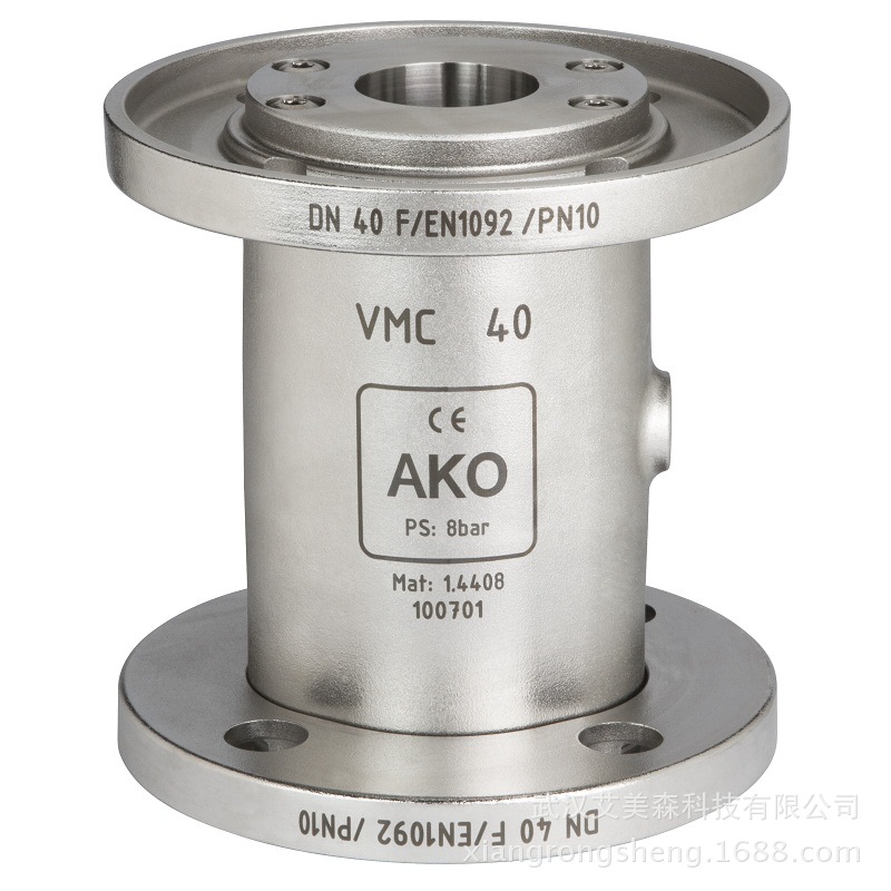 德国AKO  VMC气动挠性阀-法兰连接  气动箍断阀  气动胶胆阀