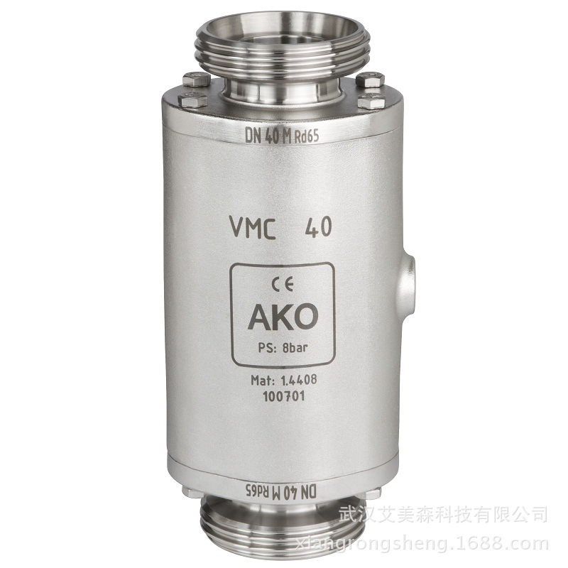 德国AKO  VMC气动管夹阀-螺纹连接  气动管囊阀  气动胶胆阀