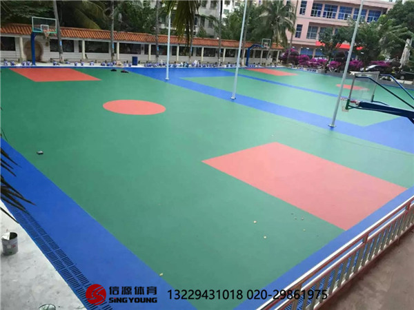 硅PU塑胶篮球场施工建设及材料生产厂家