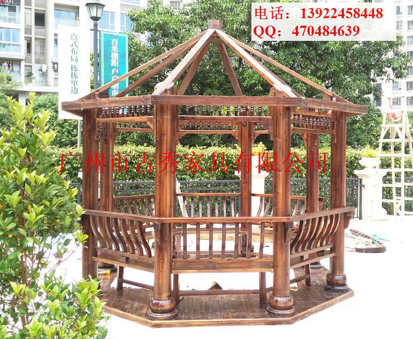 古建木质四角凉亭厂家，定制八角凉亭工厂  定制四角凉亭厂家