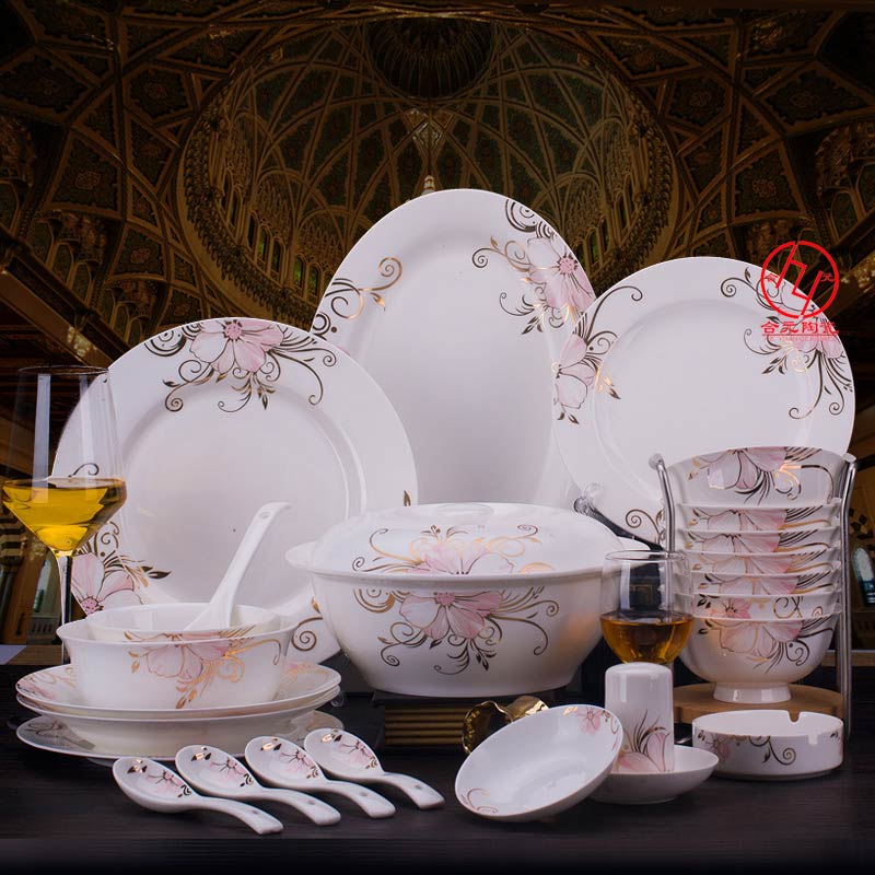 陶瓷碗盘勺批发，周年庆典礼品餐具定制  陶瓷餐具批发  定做餐具厂家