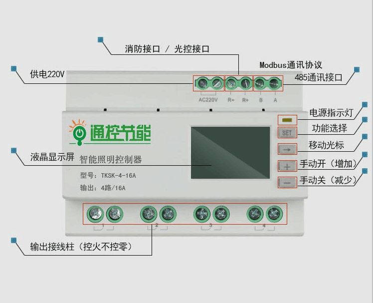 SA-S4智能照明控制器  照明路灯控制器