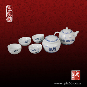 礼品瓷茶具批发订做 景德镇套装礼品茶具厂家