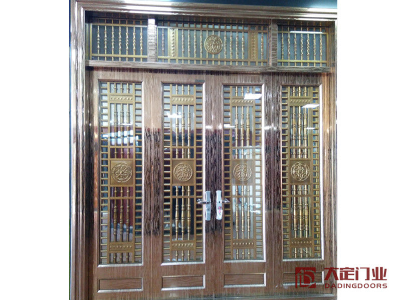 柳州彩色不锈钢门-河池耐用的彩色不锈钢双  彩色不锈钢双开门