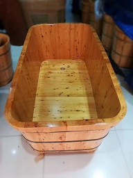 如何看鹏乙翔的双人香柏木桶浴盆  木桶浴缸  洗澡木桶