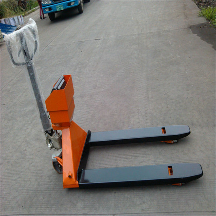 常州1t称重式手动液压叉车秤