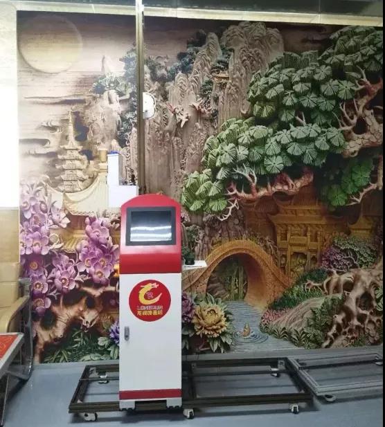 墙体彩绘机如何彩绘？  墙体喷绘机  立式墙体打印机