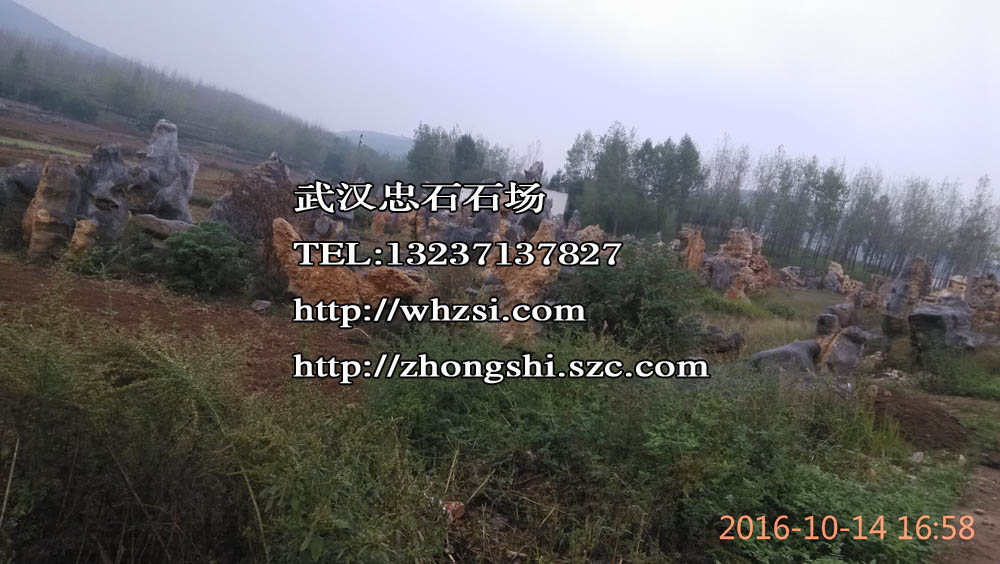 湖北奇石 灵壁石品种样式-武汉大理石牌楼止挡车石  武汉大理石牌楼挡车石