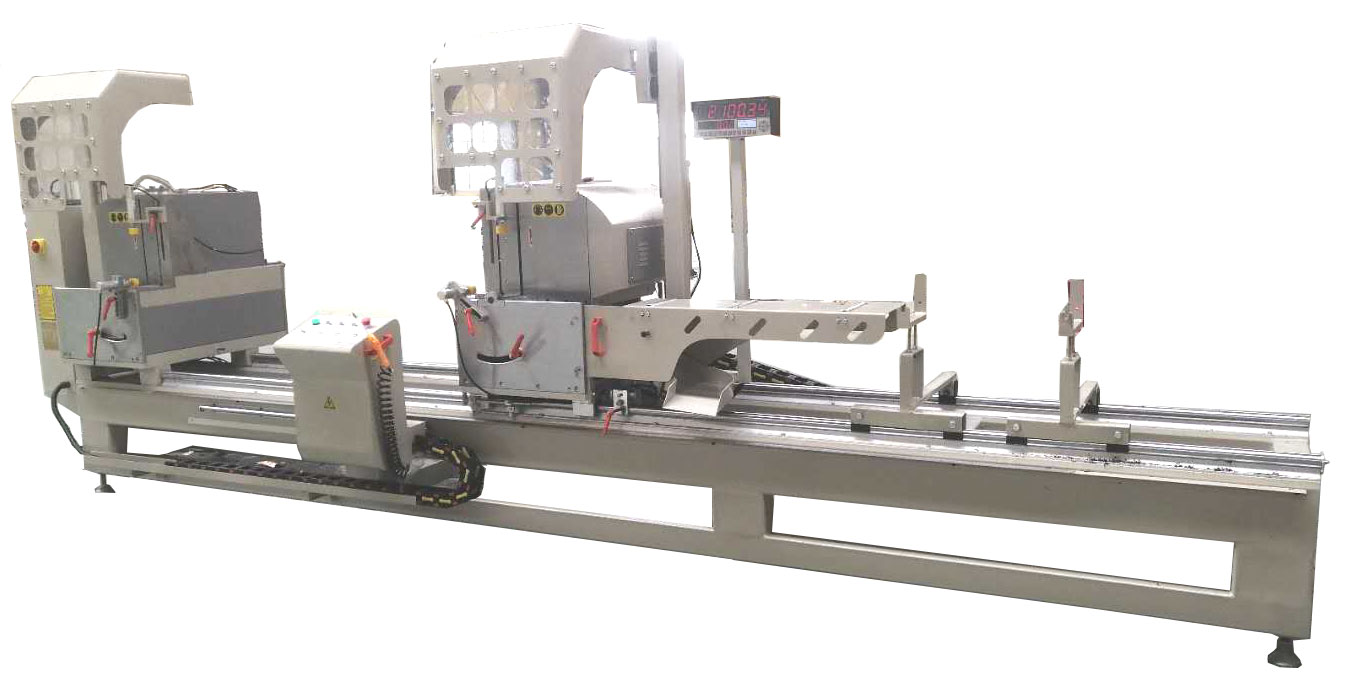 断桥铝门窗设备600数显精密双头锯  铝型材切割双头锯  铝门窗加工双头锯