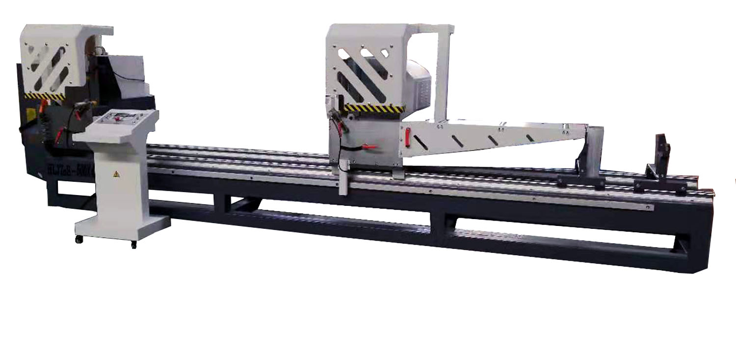 家装铝门窗切割设备数显精密切割双头锯  精密切割锯