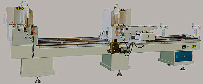 断桥铝合金小型切割双头锯  断桥铝合金门窗设备  铝门窗切割锯  铝型材切割设备