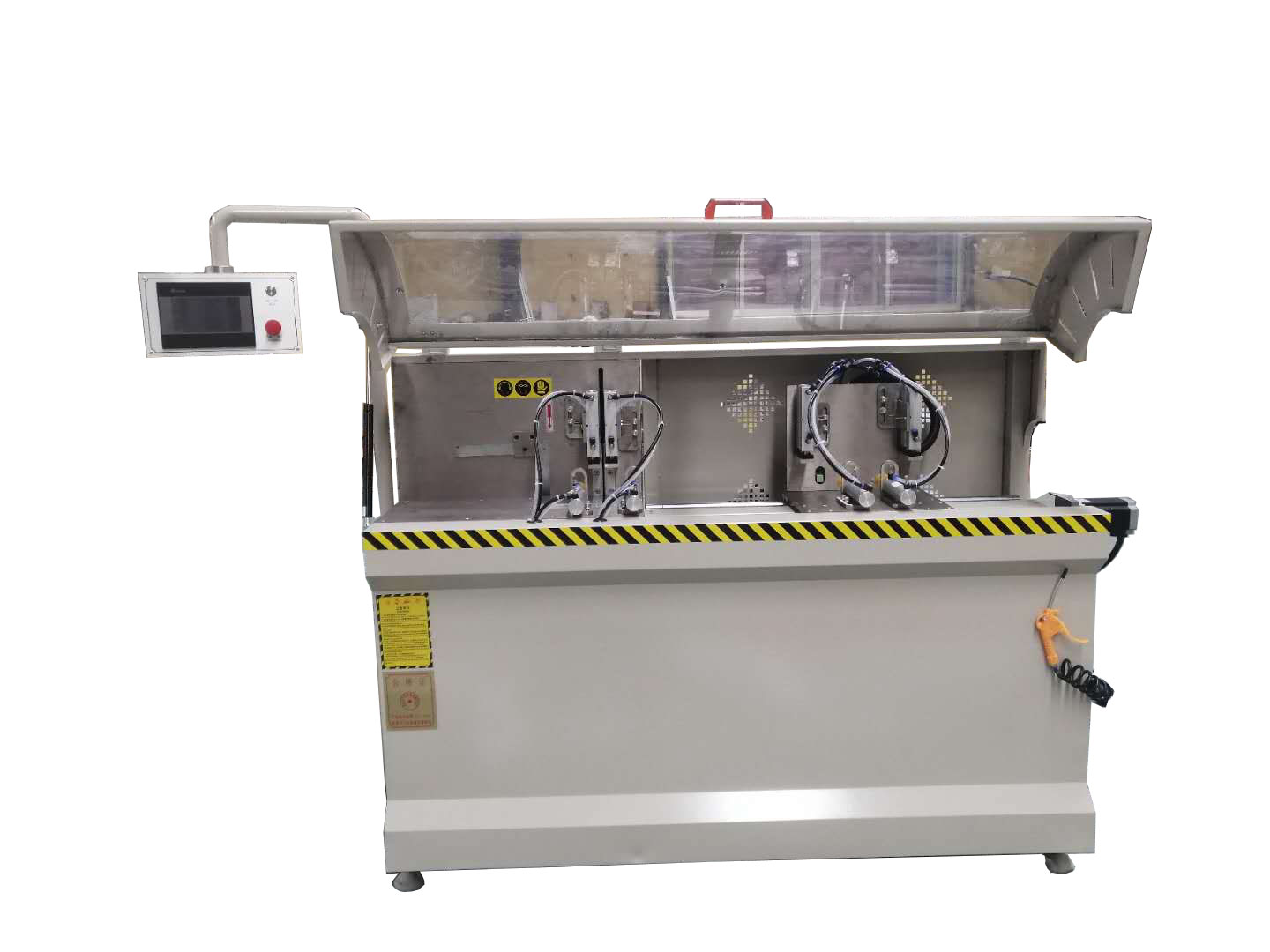断桥铝门窗设备HLJMJ-CNC-500数控角码切割锯  华兴数控切割锯