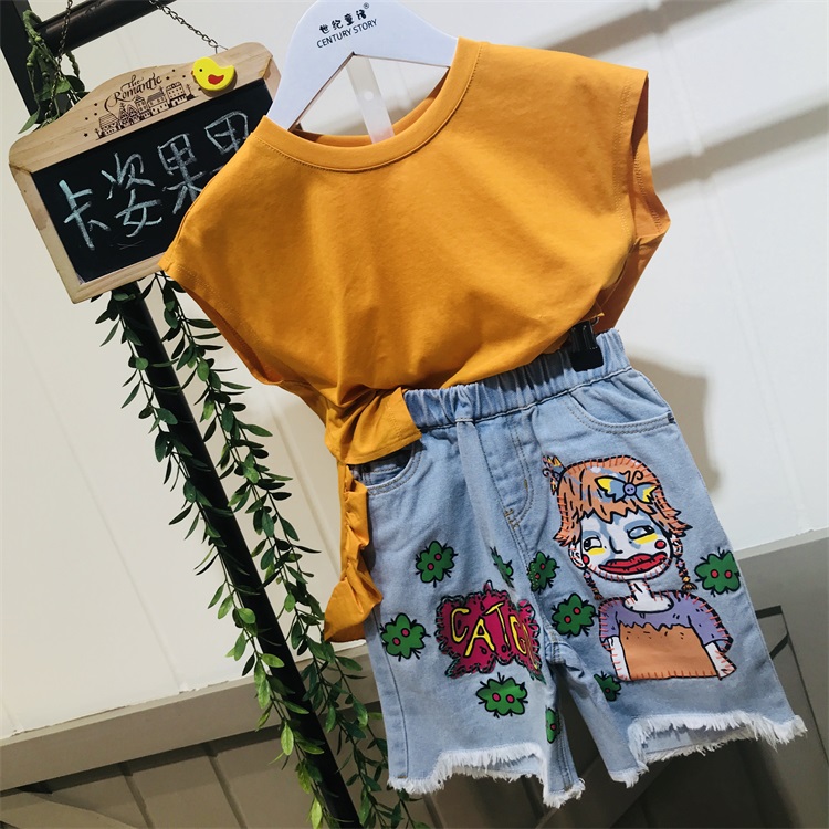广州卡姿果果女童T恤短袖库存服装批发&nbsp;&nbsp;童装批发&nbsp;&nbsp;童装货源&nbsp;&nbsp;库存尾货