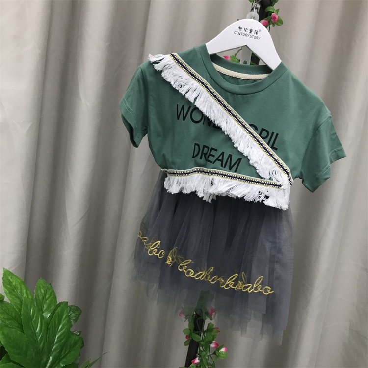 宁波宝儿宝韩版童装批发女童套装夏&nbsp;&nbsp;童装货源&nbsp;&nbsp;库存尾货