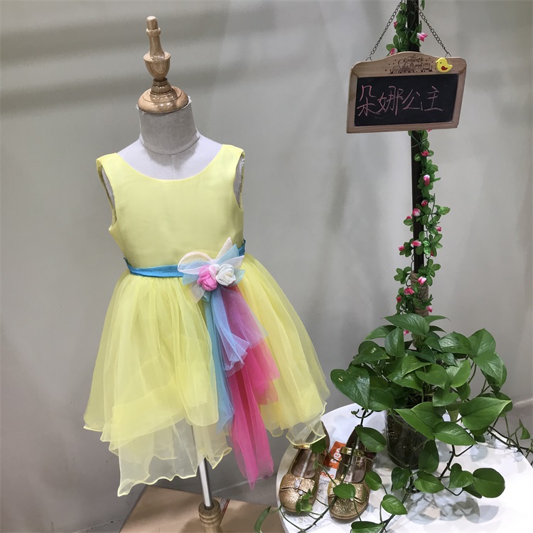 上海朵娜公主女童连衣裙品牌童装加盟&nbsp;&nbsp;童装批发&nbsp;&nbsp;童装货源&nbsp;&nbsp;库存尾货
