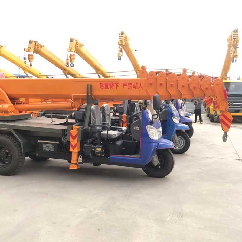 全液压3吨小吊车定制 油电两用起重机 小型农用三轮吊车