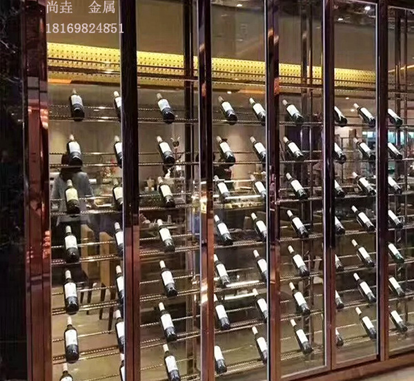 餐厅酒柜不锈钢酒架定制厂家&nbsp;&nbsp;餐厅酒架&nbsp;&nbsp;红酒柜