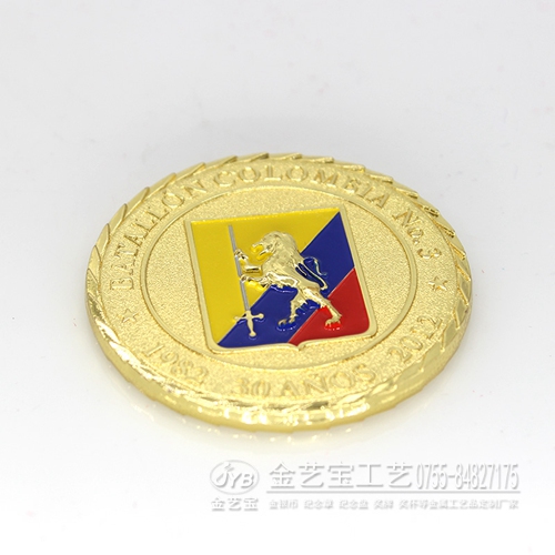 周年庆典年会收藏币 999足金员工福利纪念章定做