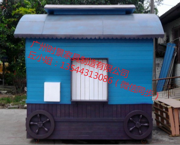 户外实用流动简洁木制奶茶售货车  户外售货车  实用贩卖车  木制售货亭