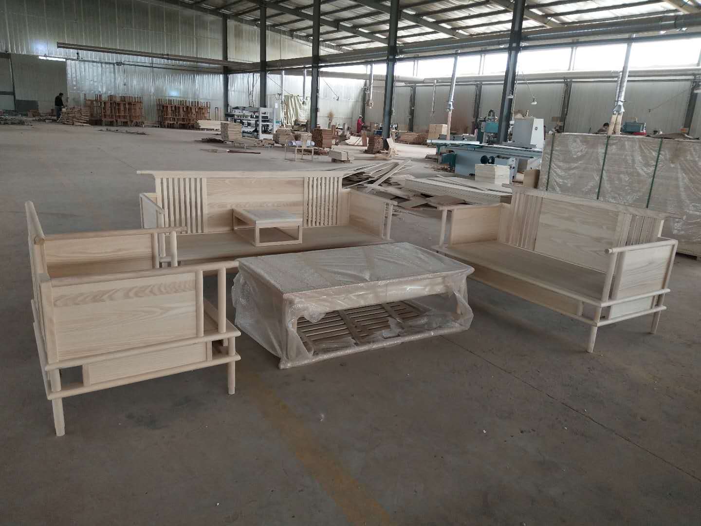 新中式沙发茶几电视柜禅意组合沙发客厅家具  古典组合家具